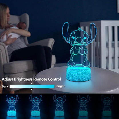 Cool Night Light 3D LED Lamp – Magical Character Gift for Kids Birthday and Christmas Holiday Reveal