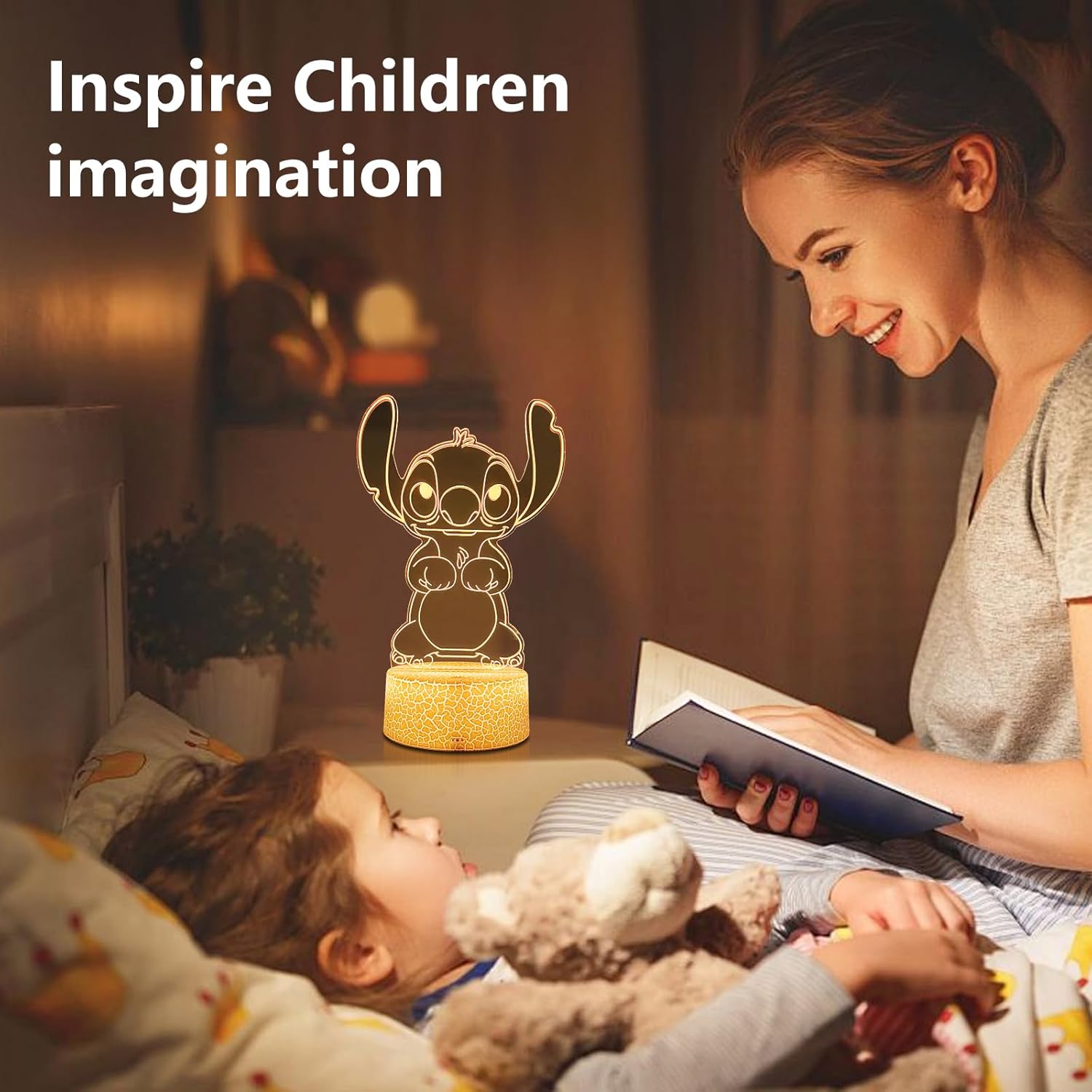 Cool Night Light 3D LED Lamp – Magical Character Gift for Kids Birthday and Christmas Holiday Reveal