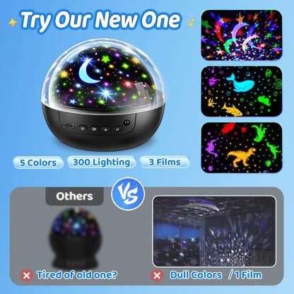 COOLNIGHT Kids Night Light – Christmas and Birthday Gift for 4 Year Old Boy, 93 Lighting Modes