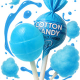 Zestix Cotton Candy Mini Lollipops – 65 Count Individually Wrapped Sanitary Blue Candy for Classroom & Group Sharing