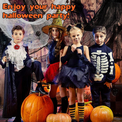 Creepy Cloth Flame-Free Gauze Decor – Safer Halloween Setup for Homes with Kids and Pets