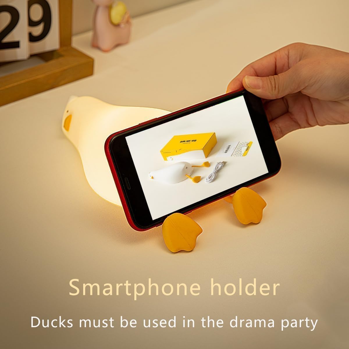 Cute Animal Lamp – Bedroom Decor Accent, Soft Silicone LED Night Light with Kawaii Charm