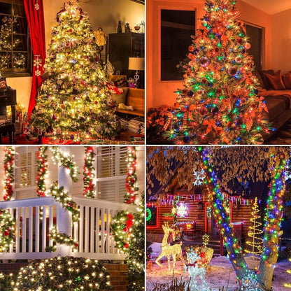 Holiday Bright Fairy Lights for Living Room and Bedroom Aesthetic – 108ft 300 LED Warm White and Multicolor