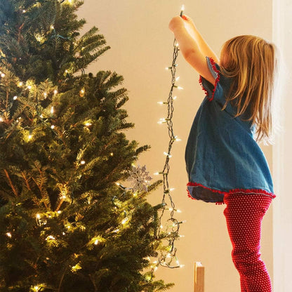 LED String Lights with 8 Modes and Memory Timer, Cozy Bedroom and Living Room Decor in Warm White, Waterproof USB or Battery Powered Fairy Lights