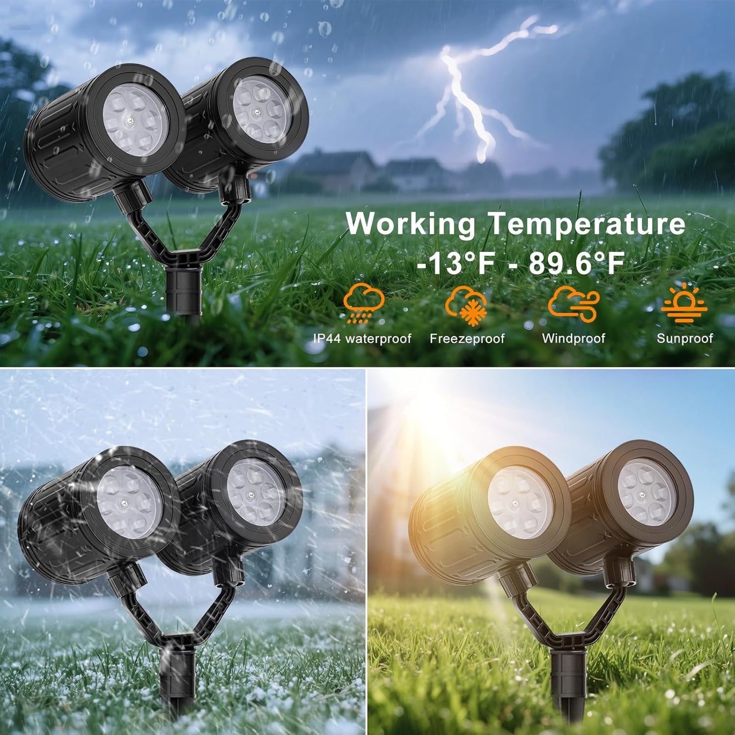 LUMIORA WinterGlow Snowflake Projector – Cozy Living Room Winter Scene, Dual-Head Rotating LED Light
