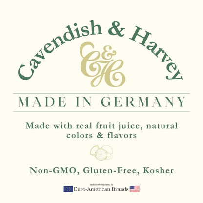made with real fruit juice rather than artificial flavoring
