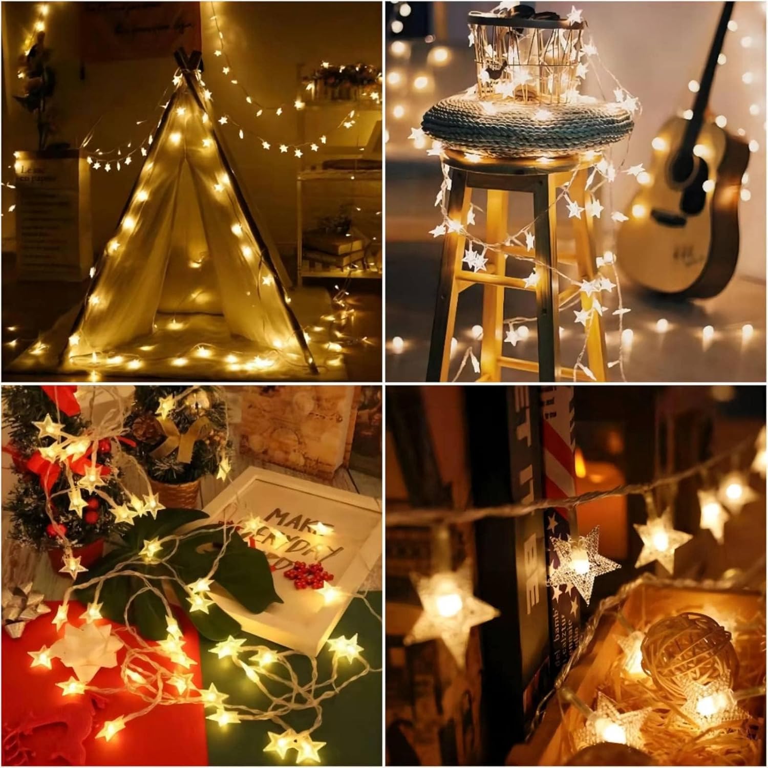 Starlite Waterproof Star Lights – Patio and Fence String Lighting for Outdoor Gatherings