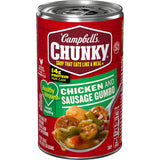 Campbell's Chunky Healthy Request Chicken and Sausage Gumbo Soup, 18.8 Oz Can – Lower Sodium Heart Healthy Comfort Meal