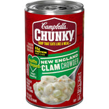 Campbell's Chunky Healthy Request New England Clam Chowder 18.8 oz – Lower-Sodium Comfort Lunch for Health-Conscious Home Dining, 11g Protein