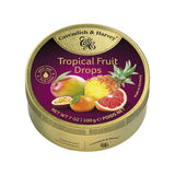 Cavendish & Harvey Tropical Fruit Hard Candy Drops – Calming Self-Care Treat for the Mindful Wind-Down Ritual, 7 Ounce Tin