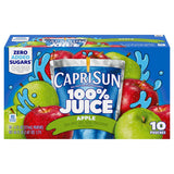 Capri Sun Apple Juice Pouches – Spill-Proof Lunchbox Drink Safe for Classrooms and Daycare, 10 Count 6 fl oz