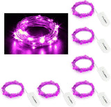 CYLAPEX 6 Pack Warm White Fairy Lights Battery Operated 7ft 20 LEDs Romantic Birthday Gift for Her and Mom
