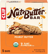CLIF Nut Butter Bar Peanut Butter – Mid-Morning Office Snack to Beat the Slump, 5-Pack
