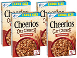 Cheerios Oat Crunch Cinnamon Breakfast Cereal, Made with Whole Grain – Wholesome School Morning Bowl for the Whole Family, 24 oz Box