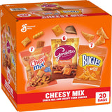 General Mills Cheesy Snack Variety Pack – Road Trip & Car Cup Holder Snack Bags, Chex Mix, Bugles & Gardetto's 20 ct