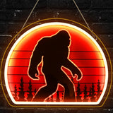 Cryptid Co. Sasquatch Glow – Unique Birthday Gift for Bigfoot Lovers, USB Powered Neon Wall Art for Home Bar and Man Cave