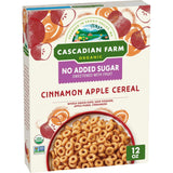 Cascadian Farm Organic Cinnamon Apple Cereal – Lightweight Shelf Stable Snack for Hiking Trails and Campsites, 12 oz