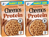 Cheerios Protein Cereal, Cinnamon – Quick Desk-Side Protein Snack for Focused Workdays, 15 oz