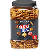 Chex Mix Cheddar Snack Mix Tub – Portable Salty Snack for Road Trips, Tailgating, and Picnics, 20 oz Resealable