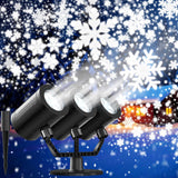 Lumora Glow Snowflake Projector Lights – Waterproof Outdoor Yard Decor for Front Lawn Holiday Curb Appeal