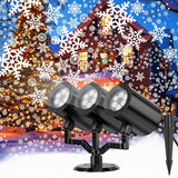 [Brand] Snowflake Projector Lamp – Cozy Bedroom and Living Room Winter Decor