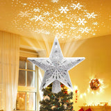 Lumabelle 3D Lighted Star Tree Topper – Ready-to-Give Christmas Gift Box with Built-In Projector for Family and Friends