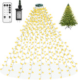 Olaney Christmas Tree Lights – Thoughtful Holiday Gift for Mom, No-Tools Cascading Fairy Lights for Her Home